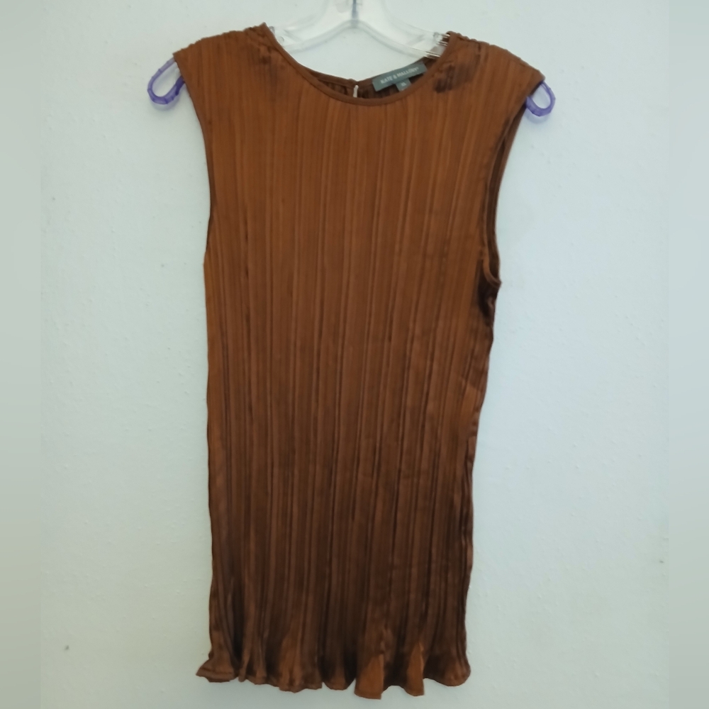 Kate & Mallory Chocolate Brown Sleeveless Blouse